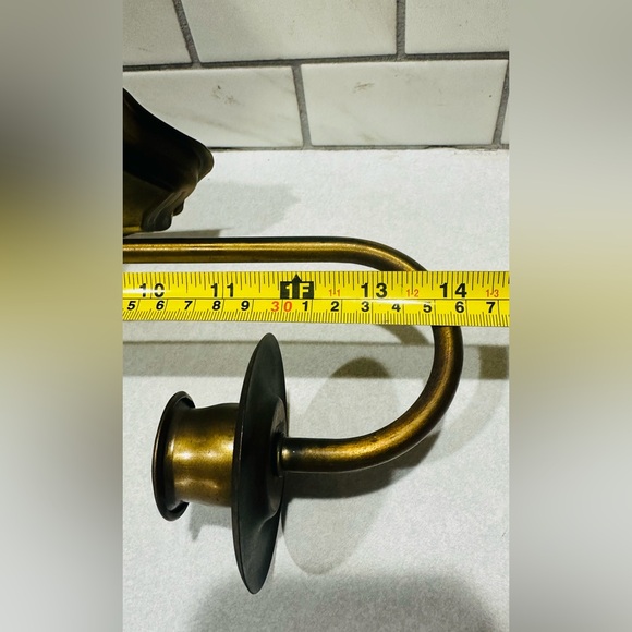 Vintage Homco Metal Gold Brass Style Wall Sconces Votive Candle Holder Cottage - Picture 6 of 10